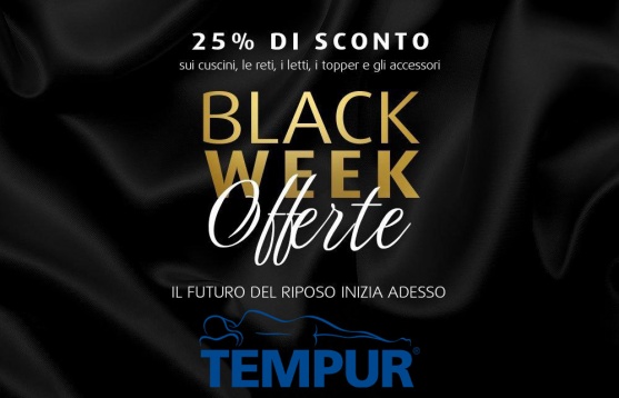 Offerte Tempur Black Week